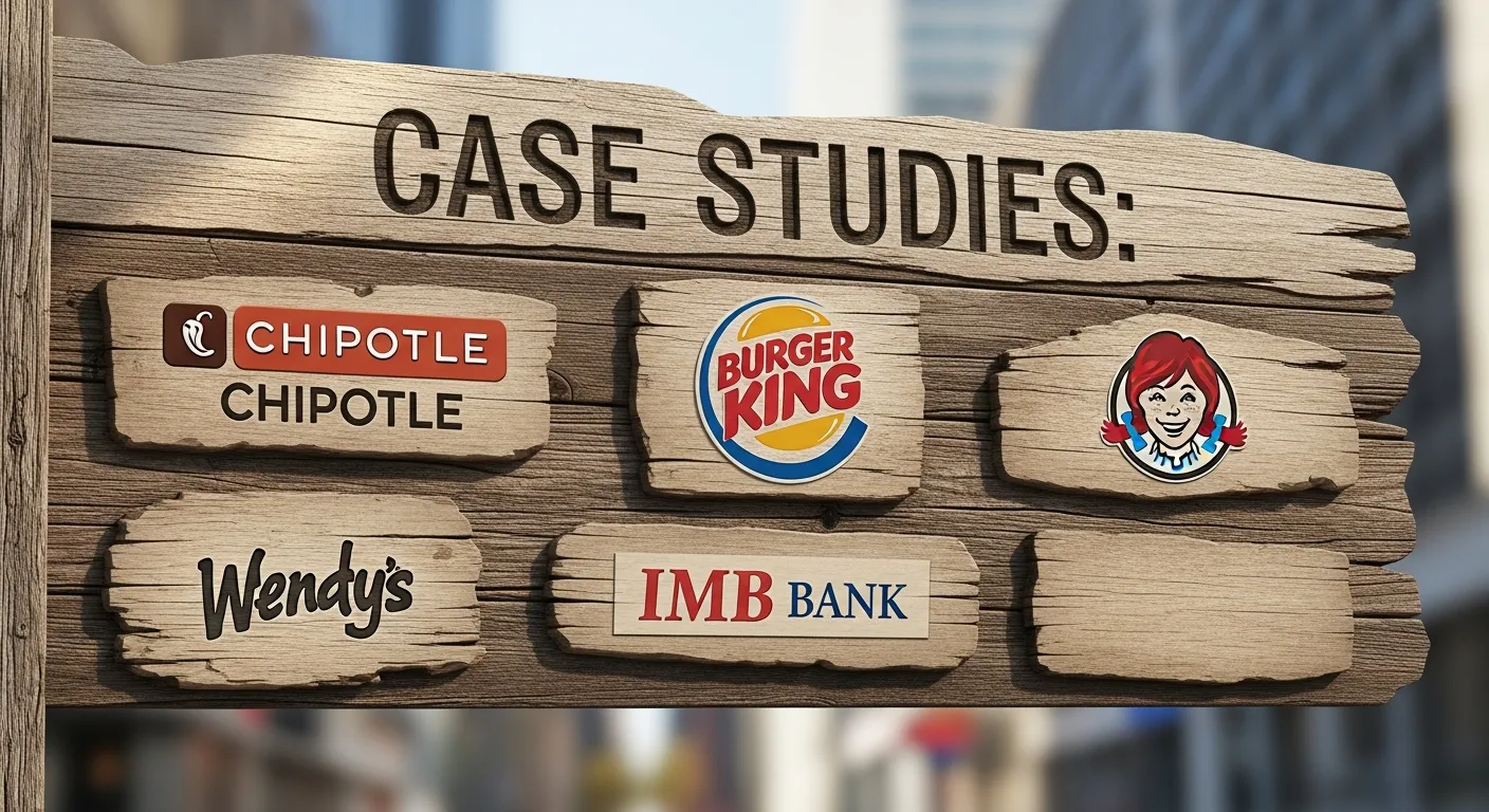 Case Studies Chipotle, Burger King, Wendy's, IMB Bank