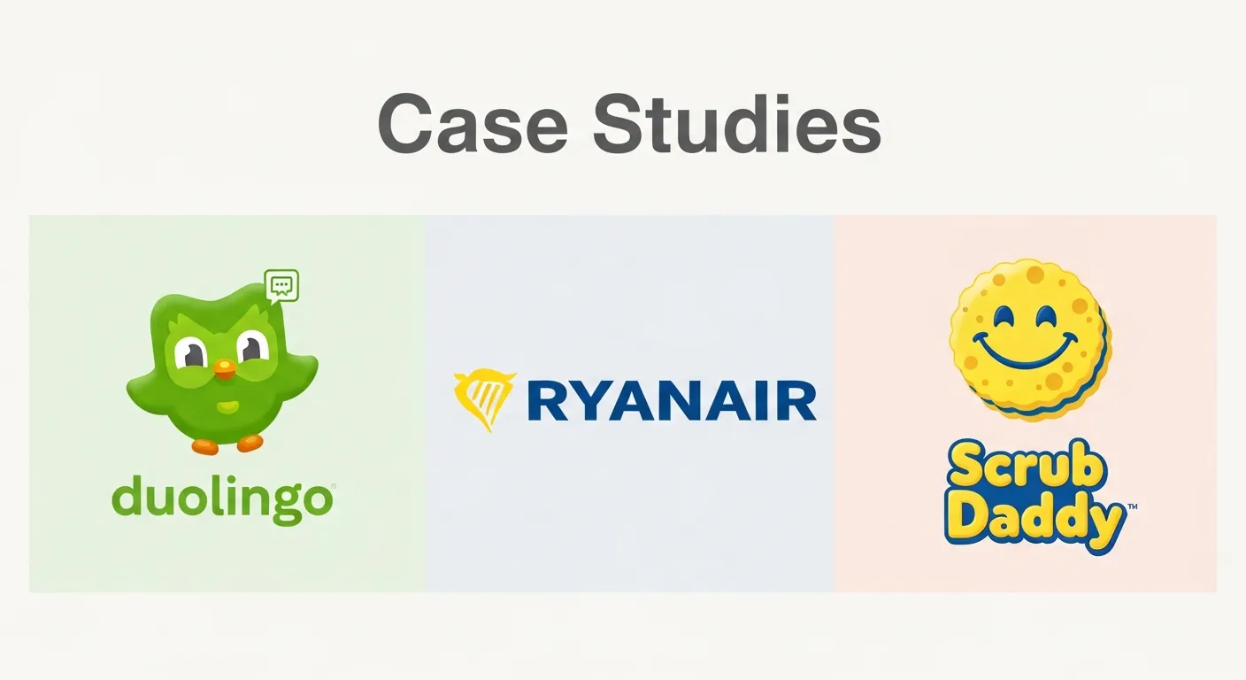Case Studies Duolingo, Ryanair, Scrub Daddy