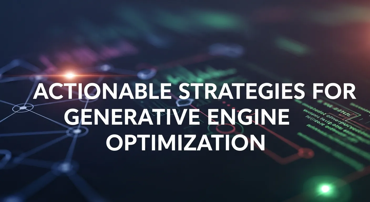 Actionable Strategies for Generative Engine Optimization