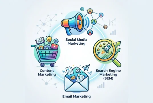 The 4 Core Types of Digital Marketing Explained Simply 4 types of digital marketing
