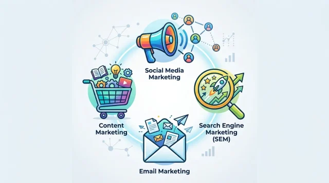 The 4 Core Types of Digital Marketing Explained Simply 4 types of digital marketing