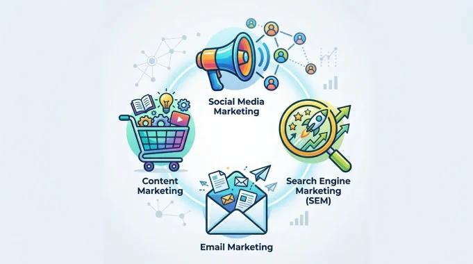 The 4 Core Types of Digital Marketing Explained Simply 4 types of digital marketing